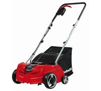 Einhell Electric Lawn Scarifier And Aerator - 1200W, 28L Catch Bag, 10m Cord, 3 Working Depths, Changeable Scarifier And Aerator Rollers - GC-SA 1231/1 Dethatching Rake For Gardens Up to 300m²