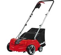 Einhell Electric Lawn Scarifier And Aerator - 1200W, 28L Catch Bag, 10m Cord, 3 Working Depths, Changeable Scarifier And Aerator Rollers - GC-SA 1231/1 Dethatching Rake For Gardens Up to 300m²