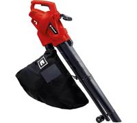 Einhell Electric Leaf Vacuum GC-EL 3024 E (Suction/Blower Modes, Ø 75 mm Inlet Tube, Suction Capacity 650 m³/h, shredding Function, shredding Ratio 10:1, Blower Speed 240 km/h, Bag 40 L)