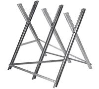 Einhell Folding Saw Horse - Expandable Chainsaw Trestle Table - Metal Log Holder for Chainsaw Work with Max 150kg Load