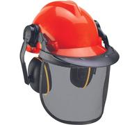 Einhell Foresty Helmet with Ear Defender and Face Mask | Protection for Working with Chainsaws, Hearing Protection, Face Shield, for Head Circumference Sizes from 52 to 66cm