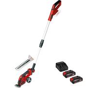 Einhell GE-CG 18/100 Li T 18v Cordless Grass Shears and Handle 2 x 2.5ah Li-ion Charger