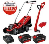 Einhell Ge-Cm 18/33 18V Cordless Lawnmower 33Cm Lawn Mower + Grass Trimmer 2X4Ah