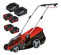 Einhell GE-CM 36/36 Li 36v Cordless Brushless Rotary Lawnmower 360mm 4 x 4ah Li-ion Twin or Dual Battery Charger