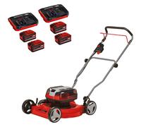 Einhell GE-CM 36/48 Li M 36v Cordless Brushless Mulching Rotary Lawnmower 480mm 4 x 6ah Li-ion Twin or Dual Battery Charger
