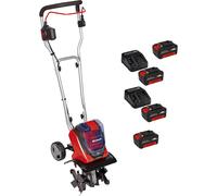 Einhell GE-CR 30 Li 36v Cordless Garden Tiller 300mm 4 x 4ah Li-ion Twin or Dual Battery Charger