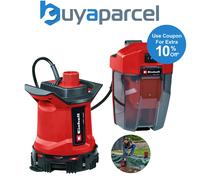 Einhell Cordless Dirty Water Pump 18V Power X-Change, 7000l/h, Battery Powered Submersible Pump to Drain Floods, Empty Hot Tubs and Pools Down to 1mm, Without Battery GE-DP 18/25 LL Li Solo