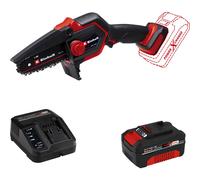 Einhell GE-PS 18/15 Li BL 18v Cordless Mini Pruning Chainsaw 130mm 1 x 4ah Li-ion Battery Charger