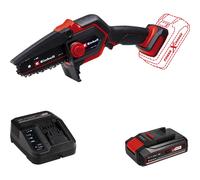 Einhell GE-PS 18/15 Li BL 18v Cordless Mini Pruning Chainsaw 130mm 1 x 2.5ah Li-ion Battery Charger