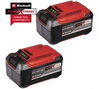 Einhell Genuine PXC 18v Cordless Twin Pack Slim Plus Li-ion Batteries 5.2ah 5.2ah