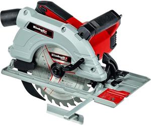 Einhell Hand-Held Circular Saw 1500W, 5500 RPM, Tool-Free Adjustment | Large Handle, Aluminium Saw Table, Spindle Locking System, Including Carbide-Tipped Saw Blade TE-CS 190/1