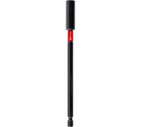 Original Einhell Impact Magnetic Bit Holder with 1/4 Inch E 6.3 Shank, Long, 200 mm (Chrome Vanadium, Torsion Zone, Stainless Steel Sleeve, Permanent Magnet, Red Colour Ring)