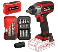 Einhell Impaxxo 18/230 18V Pxc Cordless Brushless 1/2" Impact Wrench + Bit Set