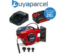 Einhell Li 18v Retractable Hose Reel with 30m Hose Wall Mounted + 4AH Kit