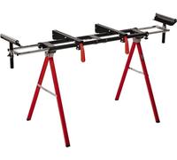 Einhell MSS 1608 Stationary Saw Stand | Sturdy and Lightweight Frame, Height-Adjustable Pull-Out Work Piece Supports, Foldable for Space-Saving Storage | Mitre Saw Table Accessory