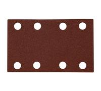 Einhell 12-Piece 132 x 80mm Sanding Paper Set for Orbital Sanders - 12 x Abrasive Sheets: 2 Each of P40, P60, P80, P120, P180, P240, with Hook-and-Loop Attachment