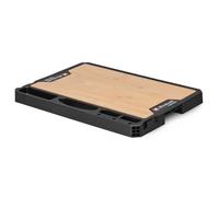 Einhell Original E-Case Worktop, 50 x 36 x 4.2 cm, 84KG Maximum Load, E-Case System, Rugged Bamboo, Mobile Workbench, Carrying Handle, Accessory Holders