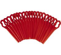 Einhell Original Replacement Strimmer Blades, 20pcs., 24cm Cutting Width | Plastic Blade Set for GE-CT 18 Li, GC-CT 18/24 Li P Grass Trimmers, Red