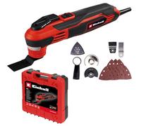 Einhell 350W Oscillating Multi Tool - 40,000 RPM Power Tool with LED and Quick-Release Lock for Sawing, Cutting, Sanding, Grout Removal - TE-MG 350 EQ Multitool with Accessories and Case