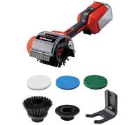 Einhell PICOBELLA 18/90 Power X-Change Surface Brush (18 V, Cordless Cleaning Brush, Spray Protection, Includes 2 Brushes, 3 Cleaning Pads, Wall Mount, Battery Not Included)