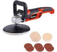 Einhell Rotary Polisher Sander 180mm 1100W Cc-Po 1100/1 E Includes Pads & Sheets