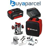 Einhell Power 18v X-Change TP-RO 18v Cordless Brushless Router + Plunge Base 4ah