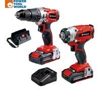 Power X-Change Combi & Impact Driver Twin Pack 18V 2 x 2.0Ah Li-ion