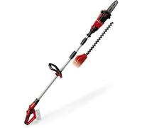 Einhell Power X-Change 18V Cordless Multifunctional Garden Tool - 2-in-1 Long Reach Hedge Trimmer And Mini Chainsaw / Pruning Saw - GE-HC 18 Li T Solo
