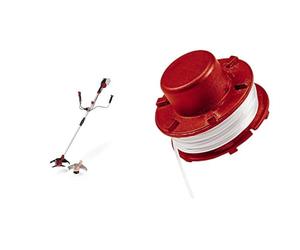 Einhell Power X-Change 36V Cordless Brush Cutter - Powerful Weed Trimmer With Metal Blades, Bump Fed Spool And Harness & Replacement Strimmer Line - 2mm Thread and Spool