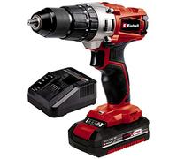 Einhell Power X-Change 44Nm Cordless Drill Driver with Battery and Charger - 18V, 3-in-1 Combi Drill, Hammer Drill and Screwdriver - TE-CD 18/44 Li-i High Power Drill Driver Set