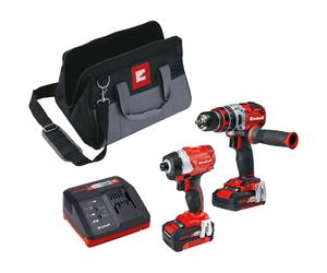 Einhell Power X-Change Brushless Twin Pack 18V 1x2.0Ah & 1x4.0Ah Li-ion