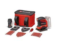 Einhell Power X-Change Cordless Multi Sander - 18V Orbital Sander with 3 Replaceable Sanding Plates - TE-OS 18/133 3X Li Oscillating Palm Sander for Wood with Storage Bag (Battery Not Included)