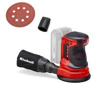Einhell Power X-Change Cordless Random Orbital Sander - 18V Electric for Wood, Plastic and Metal - TE-RS 18 Li-Solo with Dust Collection (Battery Not