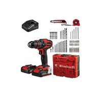 Einhell Power X-Change Cordless Combi Drill Set 40Nm With Battery Charger And 64 Piece Accessory Set - Te-Cd 18/40 Li-I