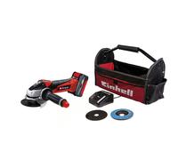 Einhell Power X-Change 18V, 115mm Cordless Angle Grinder | 8,500 RPM, 28mm Cutting Depth | TE-AG 18 Li Kit with Battery, Fast...