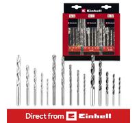 Einhell Premium Drill Bit Set 15 Pieces With Case For Metal Masonry Woodwork