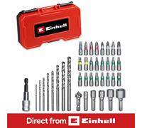 Einhell Premium Drill Bit Set 39 Pieces With Case for 1/4 Inch Hexagon Universal