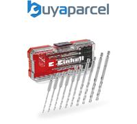 Einhell 10 Piece Hex Shank HSS Drill Bit Set in S Case