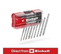 Einhell Premium Masonry Drill Bit Set 10 Pieces For Stone S-CASE Accessory Bits