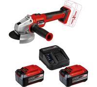 Einhell Professional AXXIO 18/125 Q 18v Cordless Brushless Angle Grinder 125mm 2 x 5.2ah Plus Li-ion Battery Charger No Case