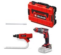 Einhell Professional Cordless Drywall Screwdriver TP-DY 18/32 Li BL + Magazine Power X-Change (18 V, brushless, Depth Stop, incl. Magazine Attachment, Two bits, E-Case, Without Battery)