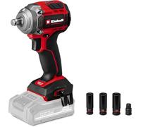 Einhell Professional Cordless Impact Wrench 18V Power X-Change, 350Nm Torque Level, 600Nm Release Torque, brushless, External Square bit Socket Without Battery TP-CW 18/350-C Li BL-Solo