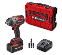 Einhell Professional Cordless Impact Wrench 750Nm with Battery and Charger | 18V PXC, Auto-Stop Level, Brushless Motor, Square Male Drive, TP-CW 18/750-C Li BL