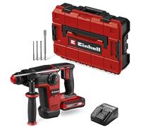 Einhell Professional Cordless Rotary Hammer TP-HD 18/28 Li BL +4 (1x3,0Ah+) | PXC | 18 V | Brushless | 3 J | SDS-plus | 4 functions | 3.0 Ah battery & charger | case | 3x drill bits + flat chisel