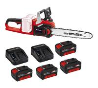 Einhell GE-LC 36/35 Li 36v Cordless Brushless Chainsaw 350mm 4 x 4ah Li-ion Charger