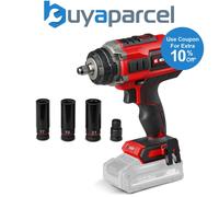 Einhell IMPAXXO 18/400 Power X-Change 18V Cordless Impact Wrench | 400Nm, Brushless Motor, LED, 1/2" Bit Adaptor | Solo Drill Driver with Car Tyre