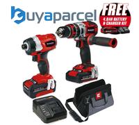 Einhell 4257216 Power-X-Change Brushless Twin Pack 18 Volt 1 x 2.0Ah & 1 x 4.0Ah Li-Ion