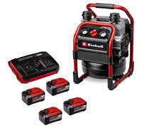 Einhell Professional SILENZZO 36/210 36v Cordless Air Compressor 4 x 5.2ah Plus Li-ion Twin or Dual Battery Charger