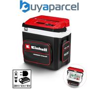 Einhell Battery-Powered Cool Box TE-COL 18/27 Li-Solo Power X-Change (18 V, 27 litres, for Cooling and Keeping Warm, Hybrid 12 V for Car, 230 V Power Connection, incl. Pockets, Without Battery)