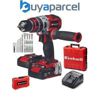 Einhell PXC 18v Brushless Combi Hammer Drill Metal Chuck TP-CD 18 Li-i BL + Set